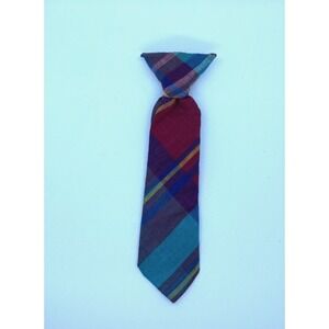 Vintage Classic Boys Clip On Neck Tie 100% Cotton ~‎ USA ~ Preppy